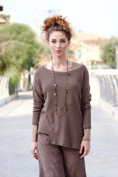 Asymmetrical oversize sweater